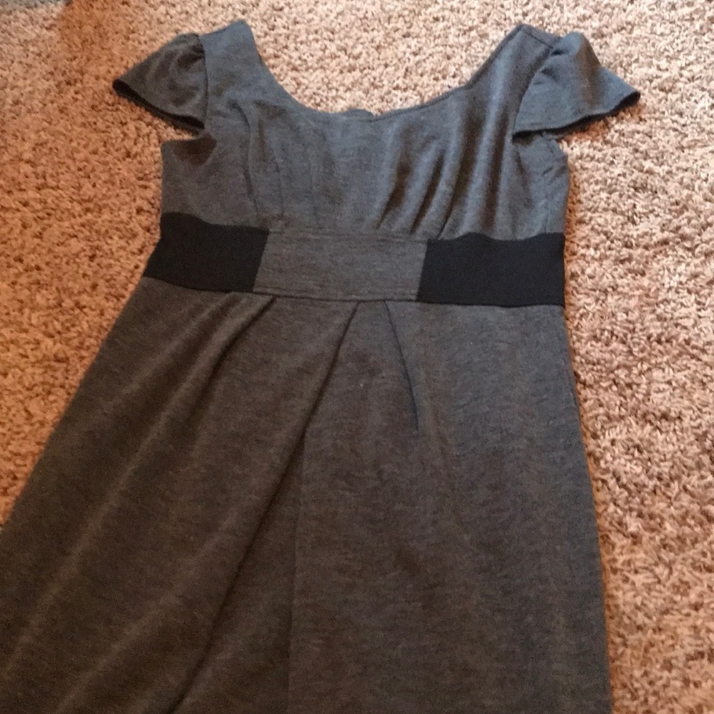 Grey dress.